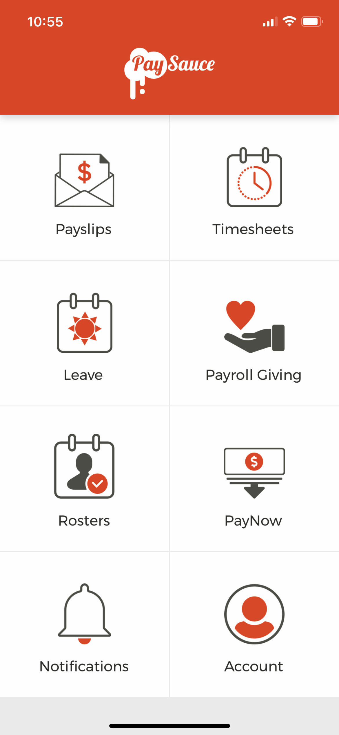 PaySauce Employee App - Dashboard