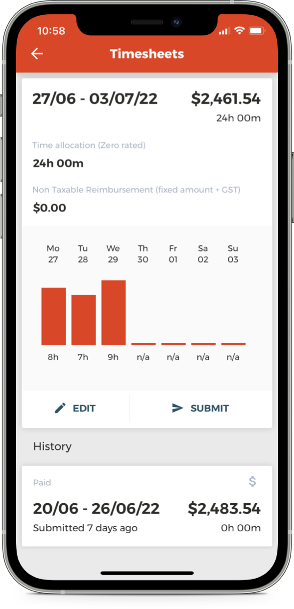 Mobile Timesheets